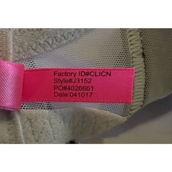 NWT Betsy Johnson Lace Push Up Underwire Bra SZ 32 DD Black - Picture 8 of 10